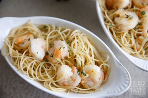 Do you lust over lobster? 5-Ingredient Shrimp Scampi with Angel Hair Pasta - Tried ...