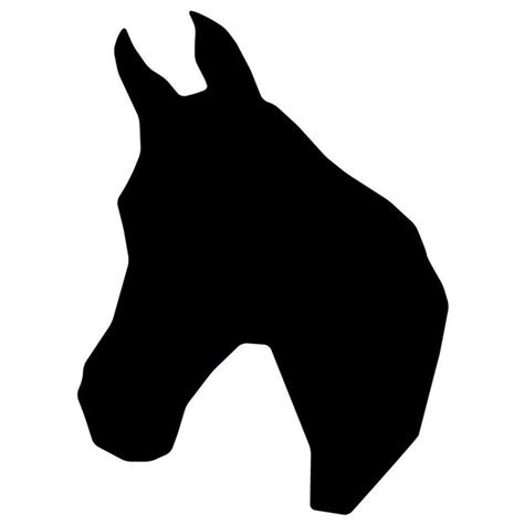Horse Head Silhouette Patterns Clipart Free To Use Clip Art Resource