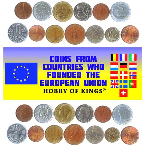 13 Different Pre Euro Coins Countries Founded And Formed The Etsy