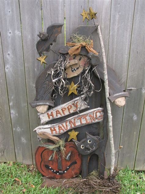 Wood Craft Primitive Halloween Witch Cat Pattern 240 Witch Cat