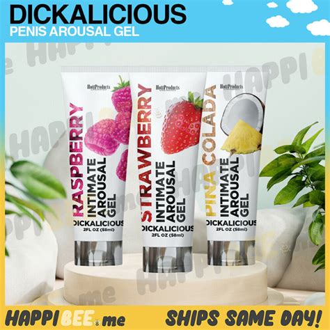 Dickalicious Arousal Gelpersonal Lubricant Flavored Edible Water Lube Ebay