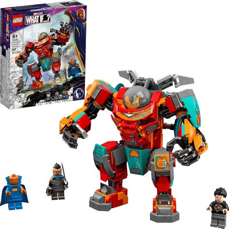 Lego Marvel Tony Starks Sakaarian Iron Man 76194 Building Kit Great