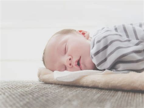 Happy Baby Asleep Sleeping Pyjamas Boy Child Newborn Sleep