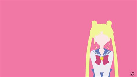 Sailor Moon Usagi Minimalist Fondo De Pantalla De Sailor Moon Fondo De Anime Fondo De