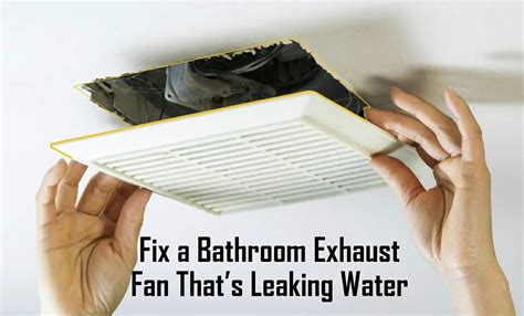 Fix A Bathroom Exhaust Fan Thats Leaking Water 5 Easy Steps