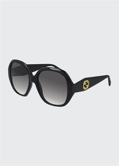 gucci oversized round acetate sunglasses bergdorf goodman