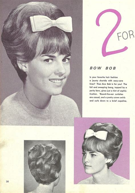 Nostalgic Images 60s Bouffant Wig Styles Vintage Girls Big Hair