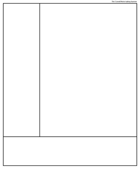 I've created a list of templates for students, personal finance, work, productivity, and more. Cornell Note Taking Template | Business Mentor