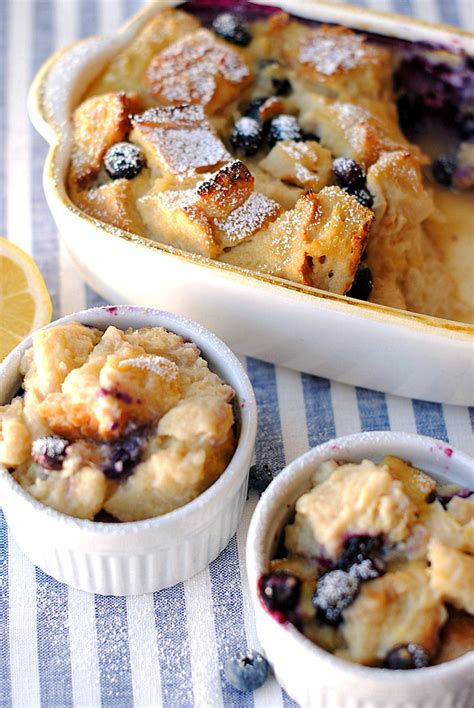 Healthy Blueberry Lemon Bread Pudding Eat Yourself Skinny