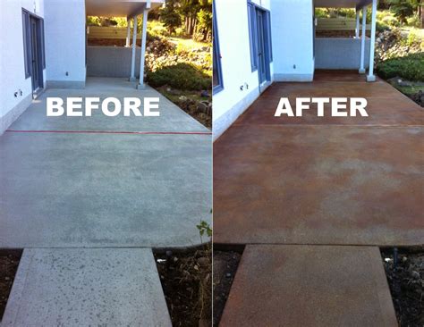Reoving Stained Concrete Patio Wilson Home Ideas Stained Throughout Measurements X