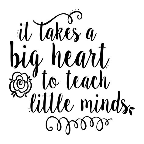 4.5 out of 5 stars. It takes a big heart to teach little minds sign stencil