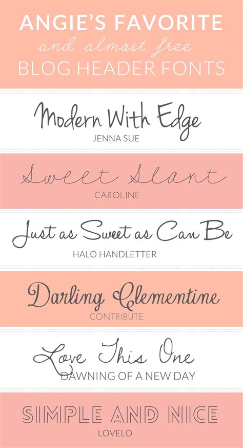 Here Are My Favorite And Free Fonts For Blog Headers Blog Header