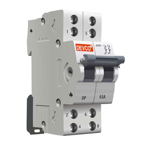 Devco Manual Mcb Changeover Switch Double Pole 25a To 63a Single Phase