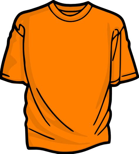 T Shirt Orange Clip Art At Vector Clip Art Online Royalty