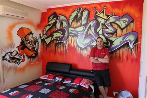 Kids Names In Graffiti Painted Directly To Wall Lochie From 70000