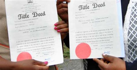 Govt To Issue 50000 Title Deeds To Nairobi Residents
