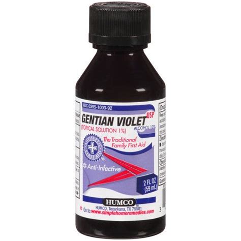 Humco Gentian Violet Topical Solution 1 Usp 2 Oz
