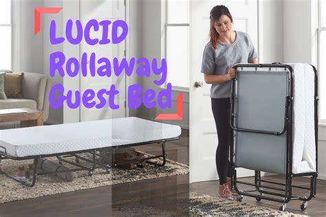 Two beds have few similarities but many differences. LUCID Rollaway Guest Bed with a Memory Foam Mattress Review