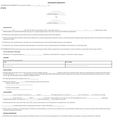 Printable Divorce Papers California Forms And Templates Fillable Samples In Pdf Word To