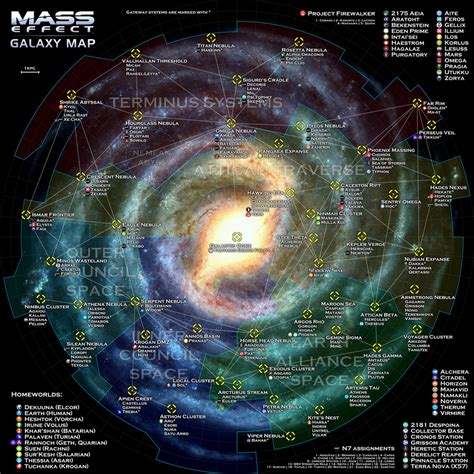 Mass Effect Galaxy Map By Otvert On Deviantart