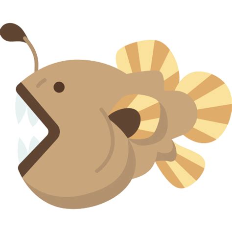 Anglerfish Amethys Design Flat Icon