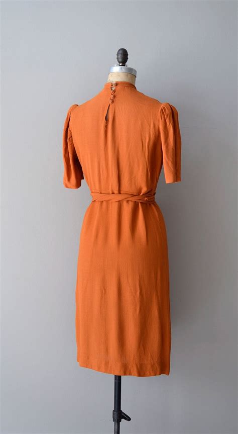 1930s Dress Rayon 30s Dress The St Louis Shag By Deargolden 1930s