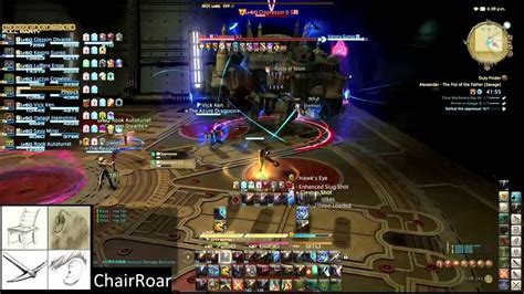 In the pvp section, you will find information about its pvp actions and adrenaline gauge. FFXIV: Heavensward Alexander 1 Savage Down || Machinist View - YouTube