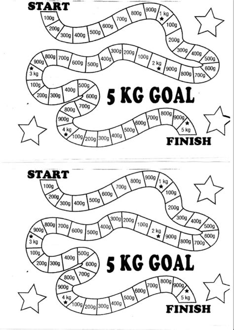 Free Printable Weight Loss Colouring Chart
