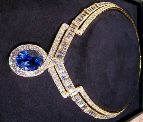 Toptenfashionnew Blue Diamond Necklace