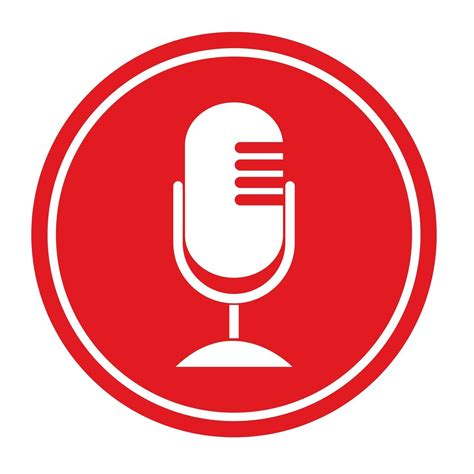 Microphone Icon Flat Design Vector Illustration 2798703 Vector Art At