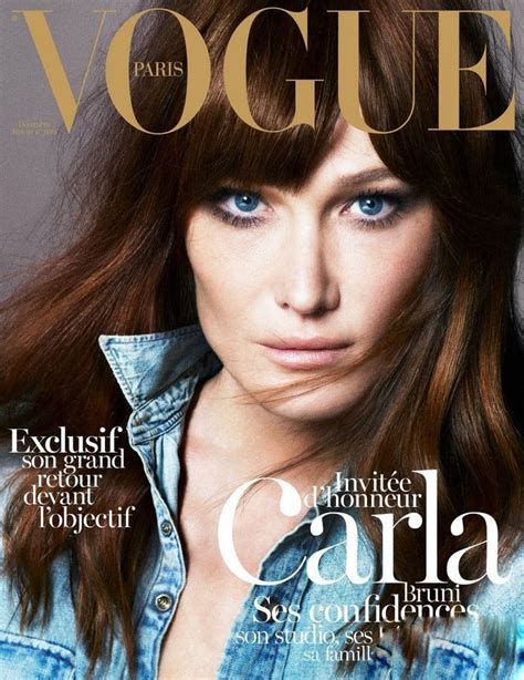 Carla Bruni En Couverture De Vogue France 5