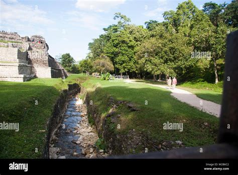 Archaeological Zone Of Palenquepalenquechiapasmexico Stock Photo Alamy