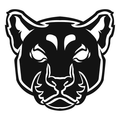 Panther Head High Contrast Transparent Png And Svg Vector File