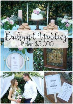 A lovely budget friendly backyard wedding on a budget of $2,000. How I Got Married for Under $1,000 | Wedding reception on ...