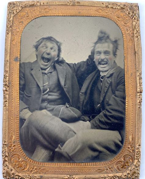 Lot Rare Smiling Portrait Antique Tintype Photograph