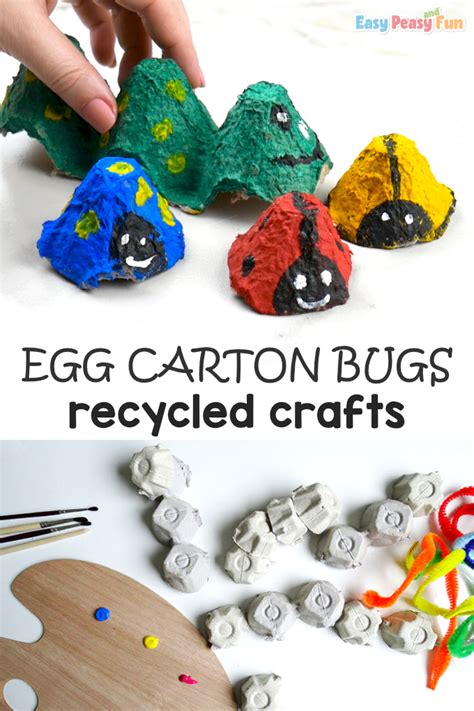 Bugs Egg Carton Crafts Easy Peasy And Fun