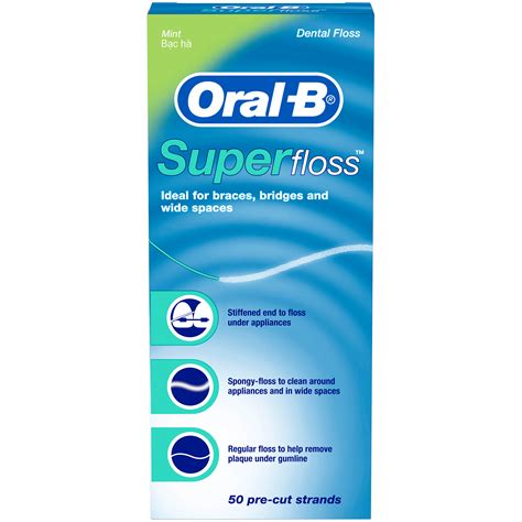 Superfloss Dental Floss Mint 50 Strands