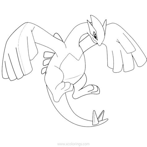 Lugia From Pokemon Coloring Pages