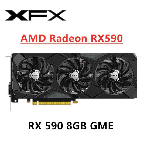 Xfx Rx 590 580 8gb Gddr5 Placas Gráficas Gpu Radeon Amd Radeon Rx590