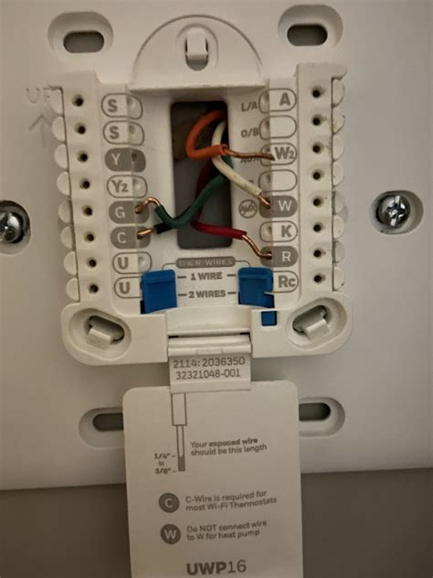 Honeywell Pro-series Thermostat trying to connect this but when I turn