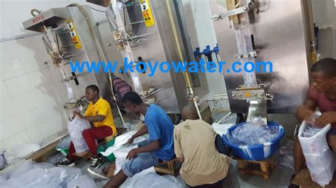 koyo liquid packaging machine  liberia koyo water sachet produce linekoyo sachet filling