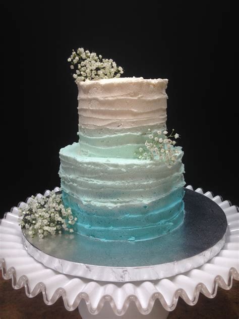 More Than 20 Teal Ombre Wedding Cake Ideas Bouquet Wedding Flower