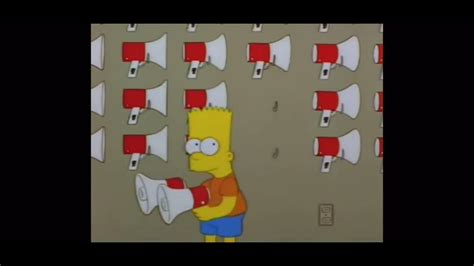 Bart Simpson Megaphone Edit Youtube