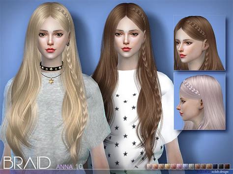 New Braid For Anna Hairstyles Present In Tsr Class Sims Four