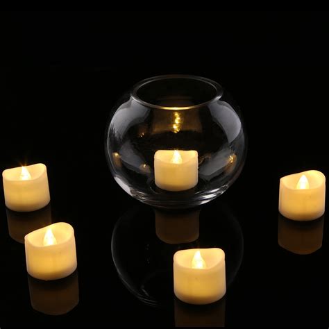 Amagic flameless 12 pack tea lights battery operated tealight candles with timer. Bulb Battery Operated Flameless LED Tea Light for Seasonal ...