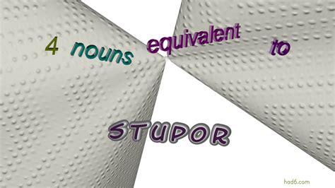 Stupor 4 Nouns Which Mean Stupor Sentence Examples Youtube