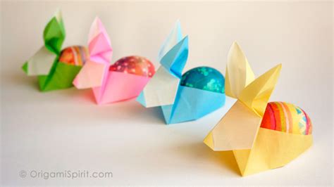 Make An Origami Rabbit Perfect As An Easter Egg Holder