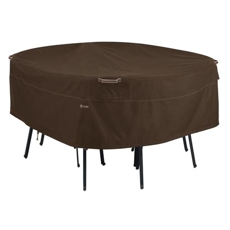 Camden round all weather wicker outdoor chair. Classic Accessories Madrona Large Rainproof Round Patio ...