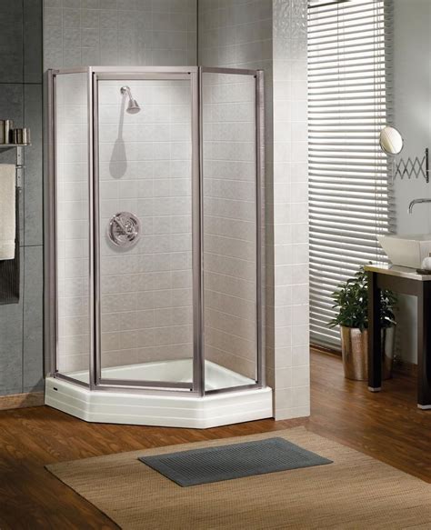 Corner Shower Enclosures Corner Shower Stalls As Space Saving Solution DecorIdeasBathroom