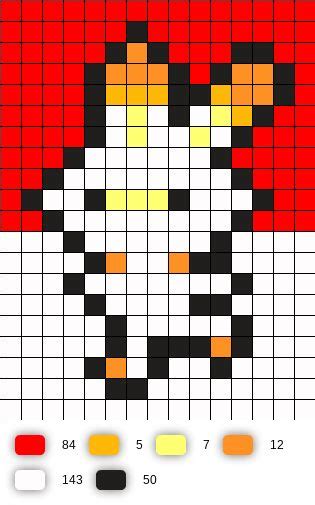 Scorbunny Pixel Art Grid